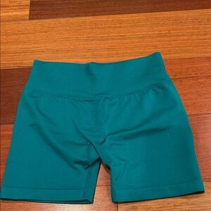 Ladies size XS teal work out shorts